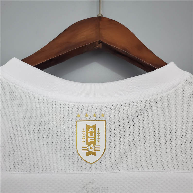Uruguay 2021 Away Kit White Soccer Jersey Football Shirt - Official
