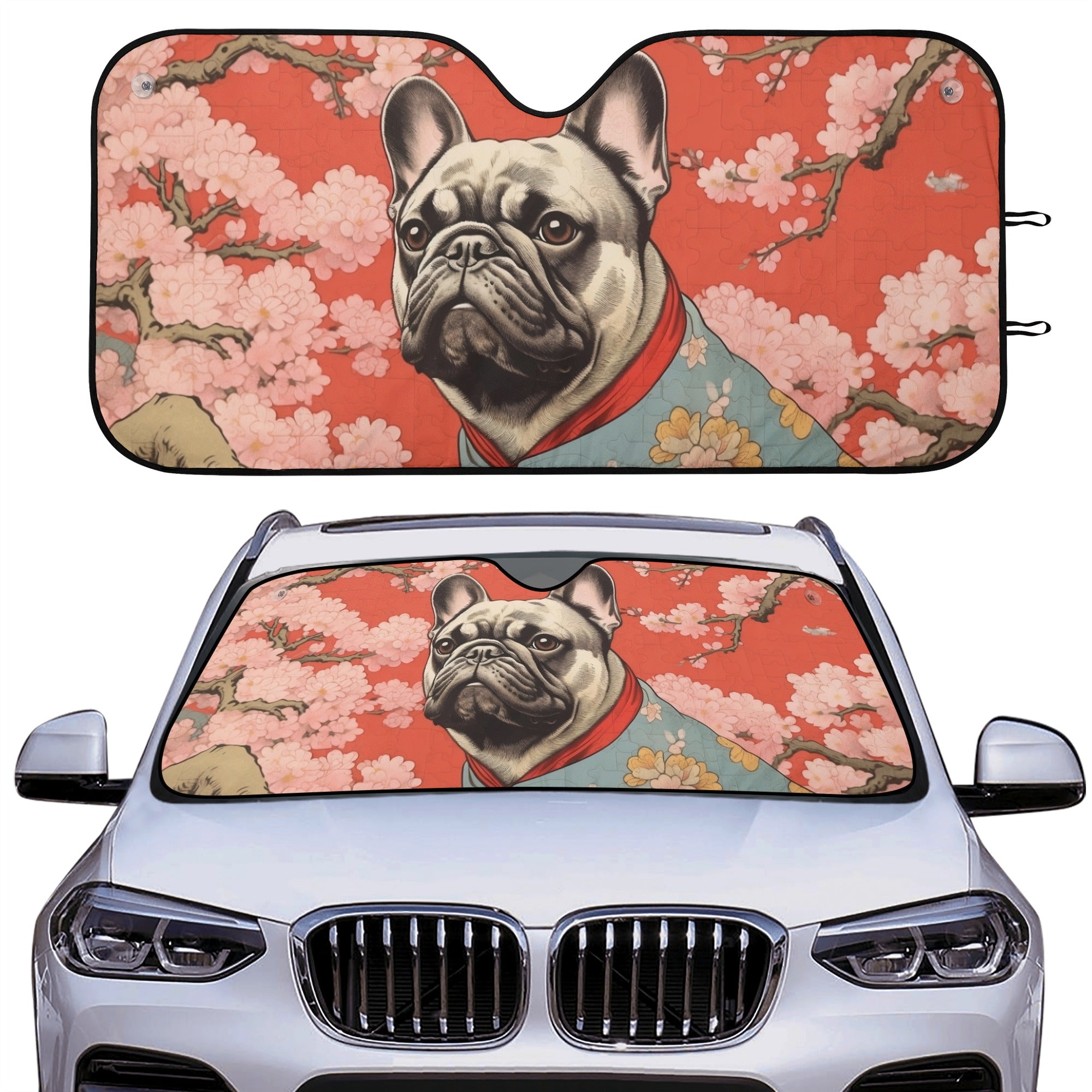 French Bulldog Papillon Car Auto Sun Shade Practical Pet Supply