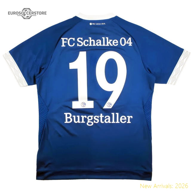 High-Quality Schalke 2018-19 Home Shirt (M) Burgstaller #19 (Mint)