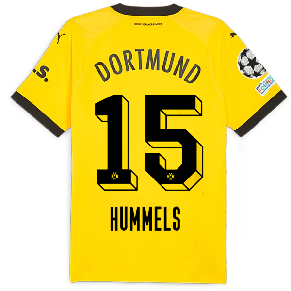 Borussia Dortmund Patches 2023-2024 UCL Home Jersey – Authentic Shirt