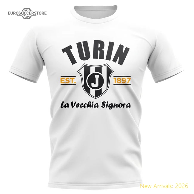 Luxury Bianconeri Established Football Supporter Tee (white)