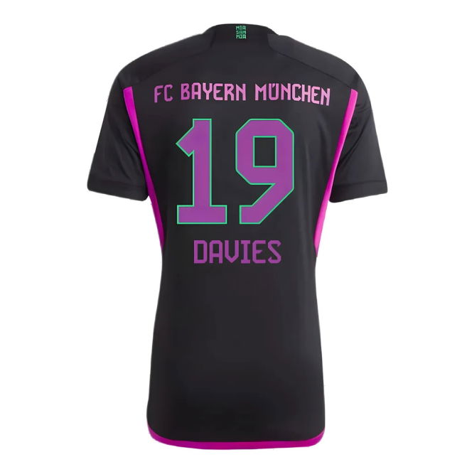 Davies 19 Rare Bayern Munich Away Unique Shirt 2023-2024