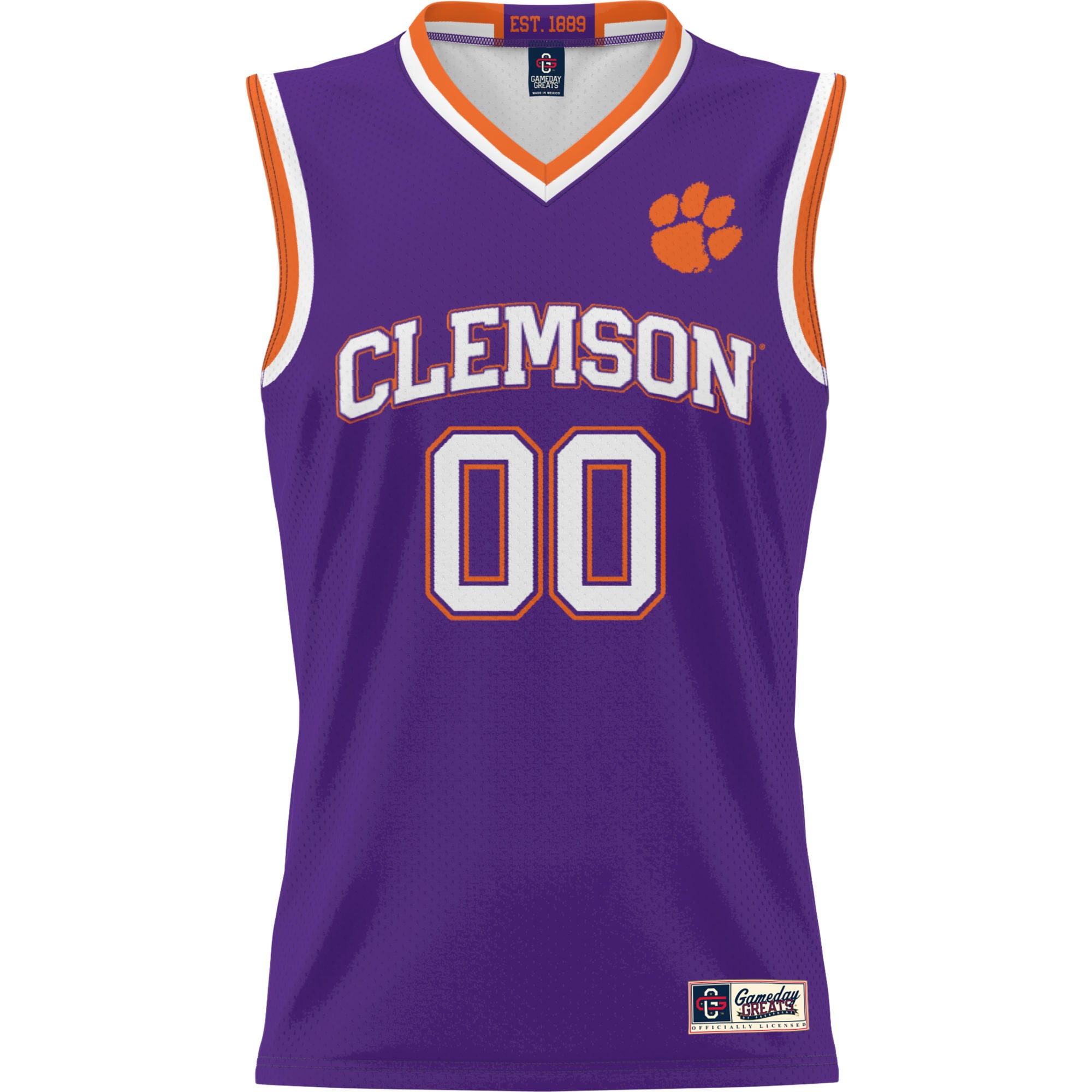 [NJP] Clemson Tigers GameDay Greats Unisex Lightweight NIL Pick-A-Player Women's Basketball Jersey - Purple