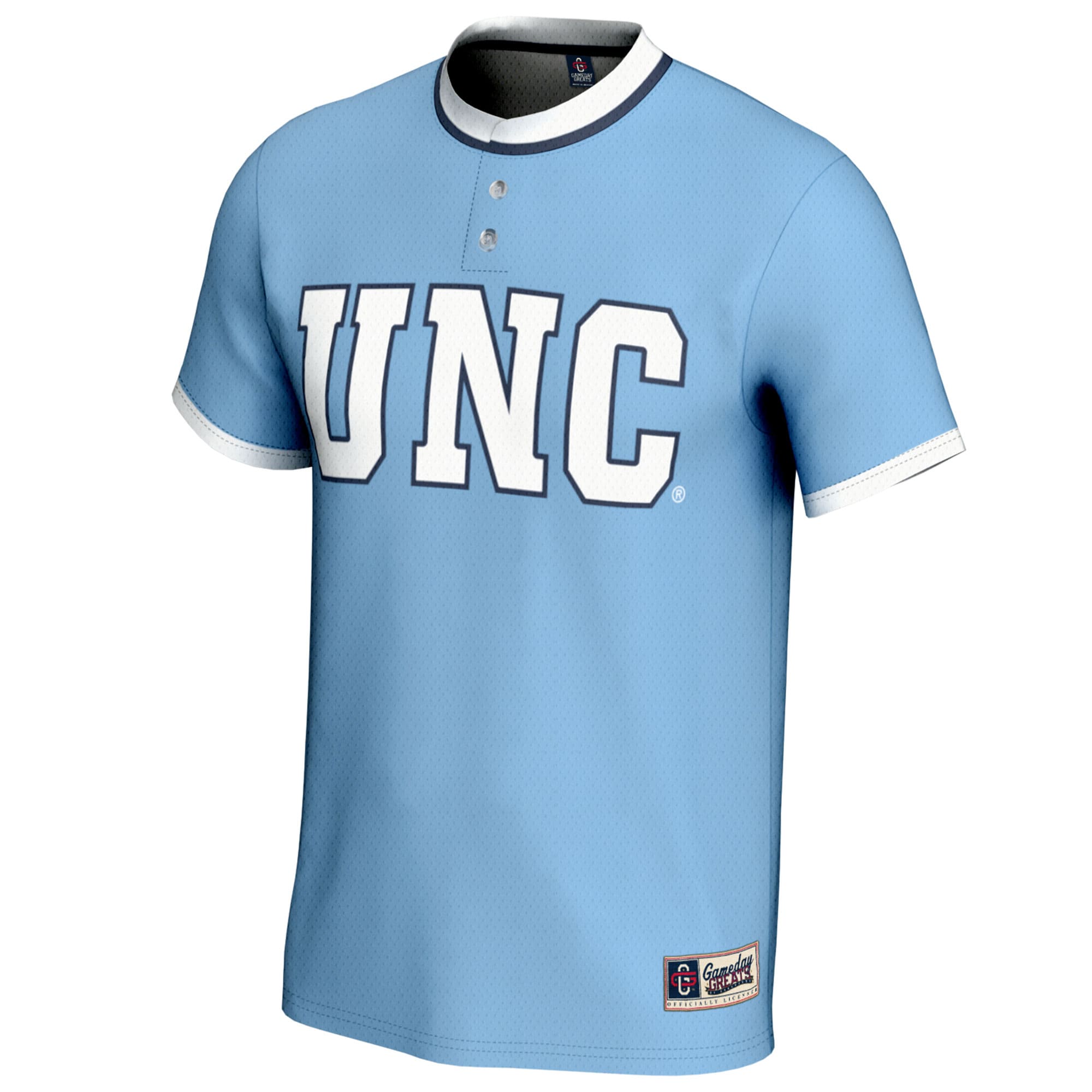 [DDG] North Carolina Tar Heels GameDay Greats Unisex NIL Pick-A-Player Lightweight Softball Jersey - Carolina Blue