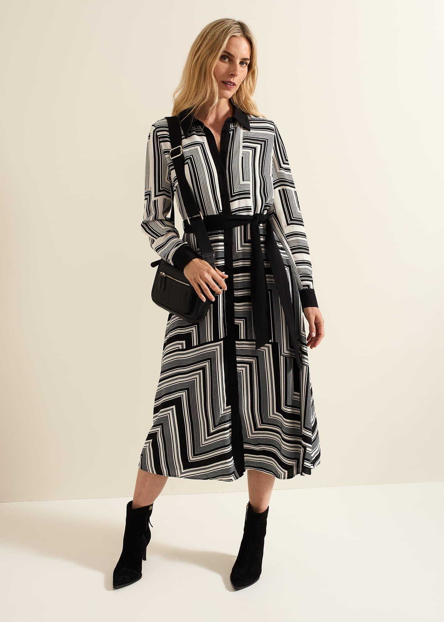 Pia Striped Midaxi Dress