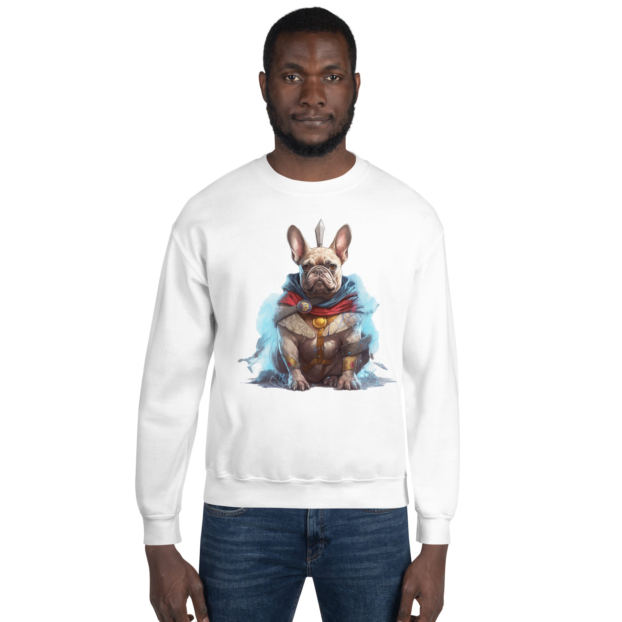 Minimal-Aesthetic Frenchie Fanatic Unisex Sweatshirt - Trendy Attire ...