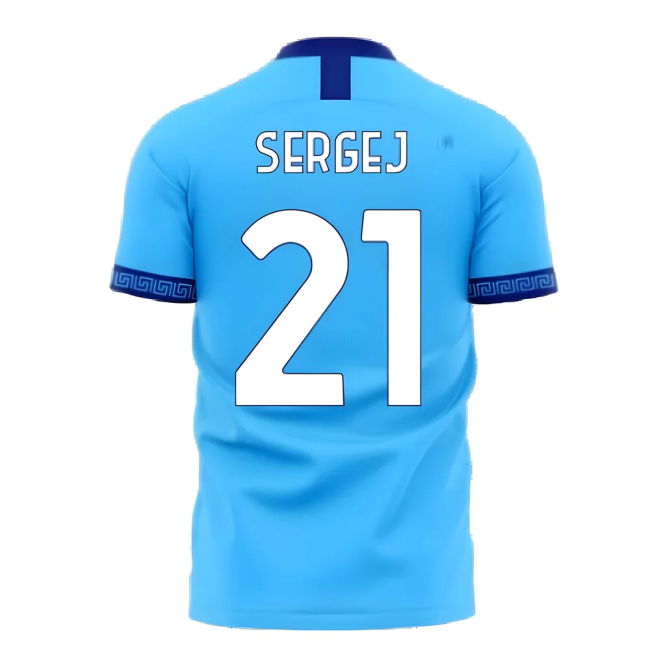 Match Quality Lazio Home Concept Football Kit Libero Sergej #21 20...