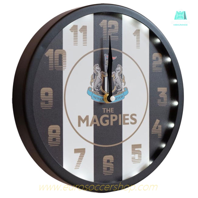 Newcastle United FC LED Stripe Wall Clock