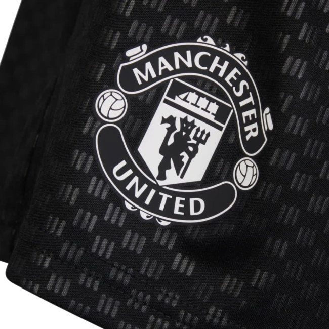 [JED] 2026-2027 Man Utd Training Shorts (Black) - Kids
