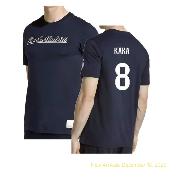 2025-2026 Real Madrid Home None - Official Uniform (Kaka 8) - Navy...