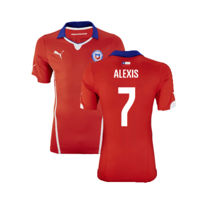 Quality Chile 2014-15 Home Shirt ((Excellent) Xl) (Alexis 7)