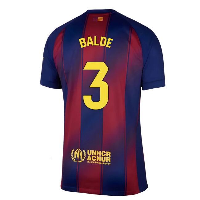 Balde 3 Unique Barcelona Home Unique Shirt 2025-2026