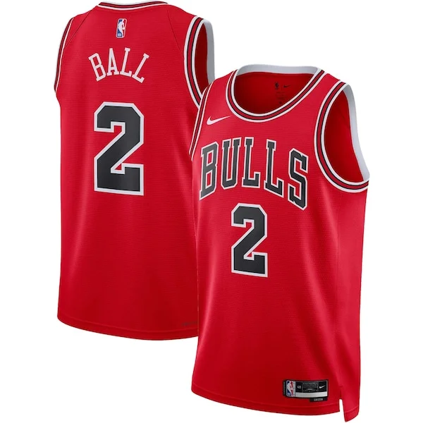 Lonzo Ball CHI Swingman Jersey - exclusive contemporary - Red