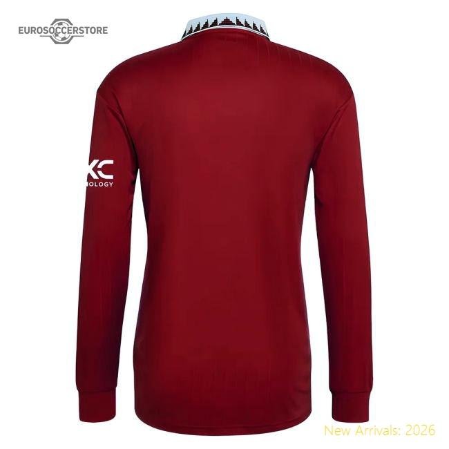 Official 2022-2023 Man Utd Long Sleeve Home Shirt - Premium Quality