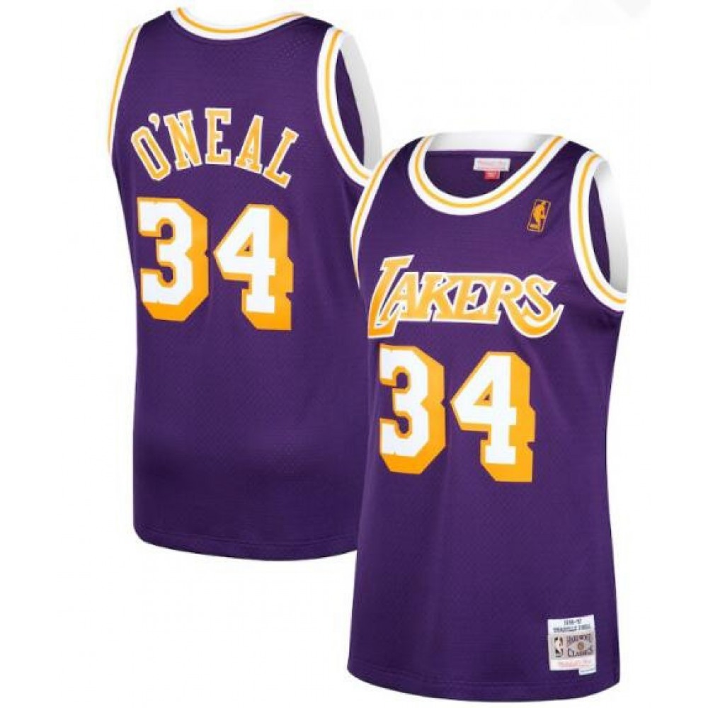 34 Los Angeles Lakers Jersey Purple - - NBA Collection