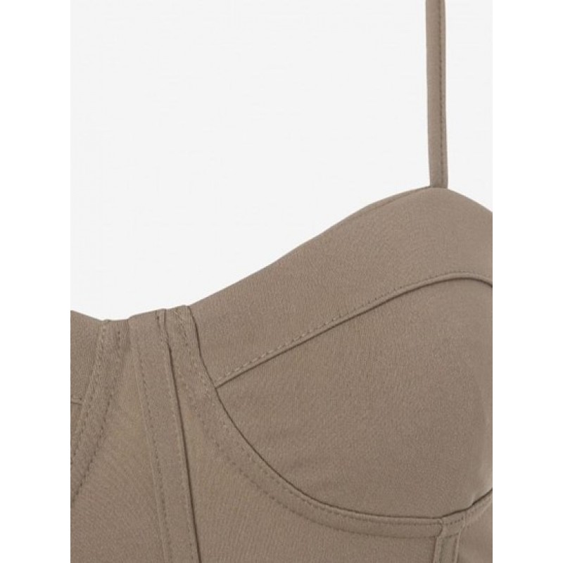 Corset Style Cropped Bralette Cami Top WQ9850