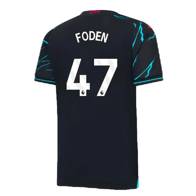 Rare 2023-2024 Third Match Jersey - Anti-Odor FODEN 47 Adults #49939