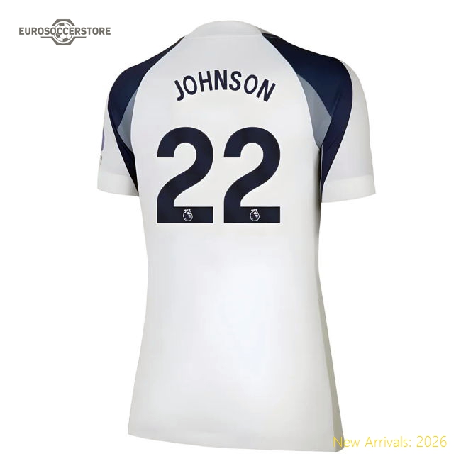 Chic Womens Football Team Johnson Jersey 2025-2026 Soft-touch