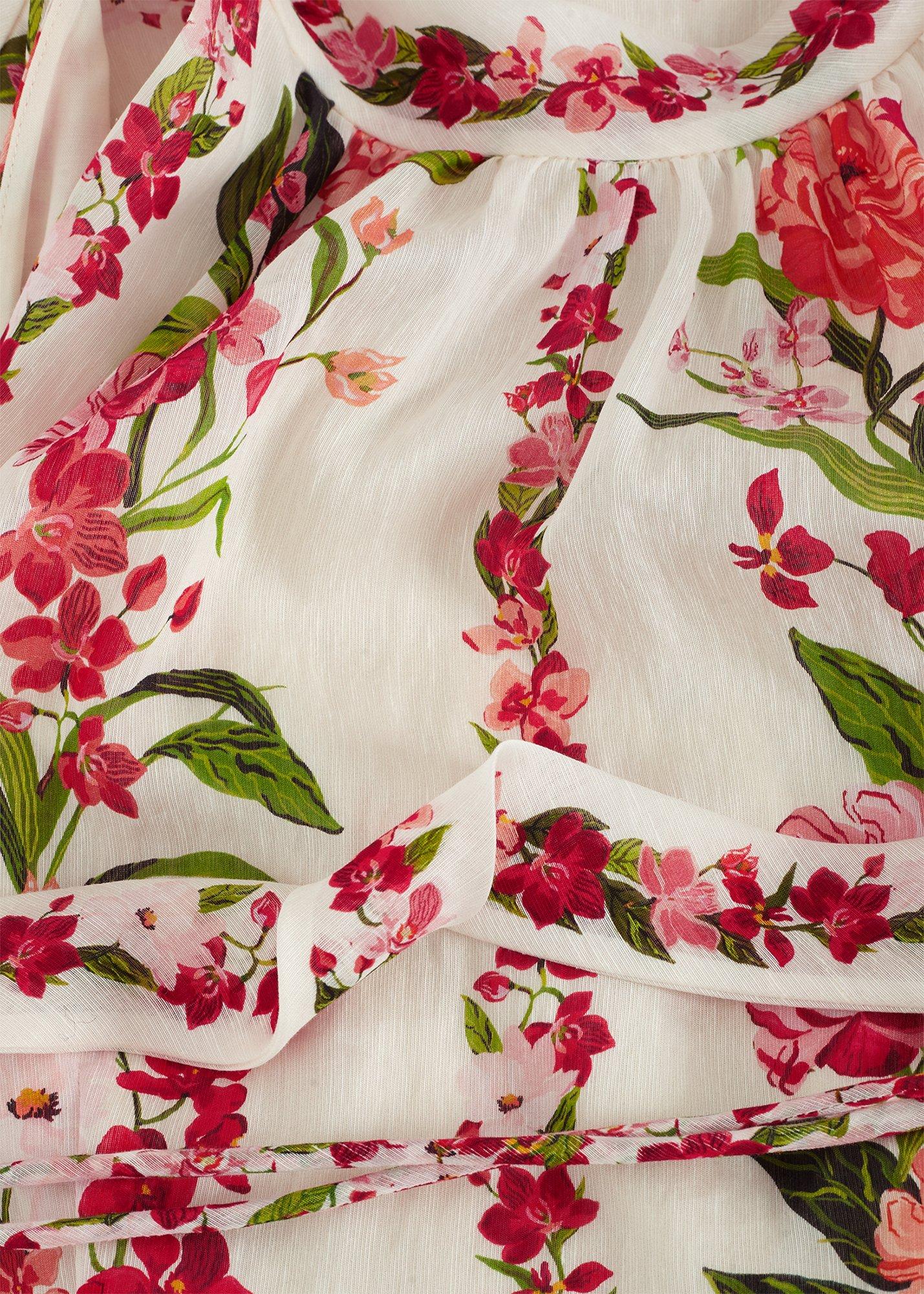 Petite Nita Cream Floral Maxi Dress