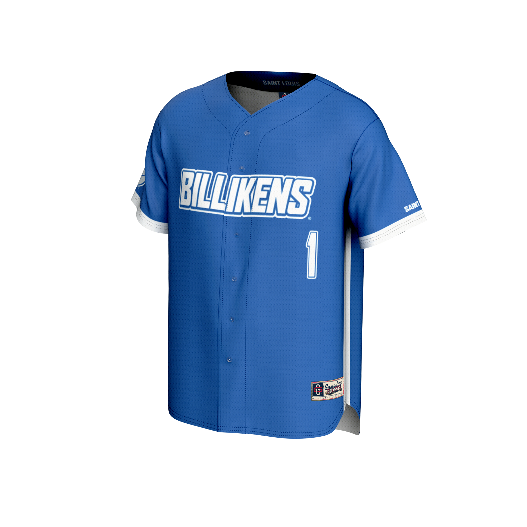 [DDG] Saint Louis Billikens GameDay Greats Youth Lightweight Baseball Fashion Jersey - Blue