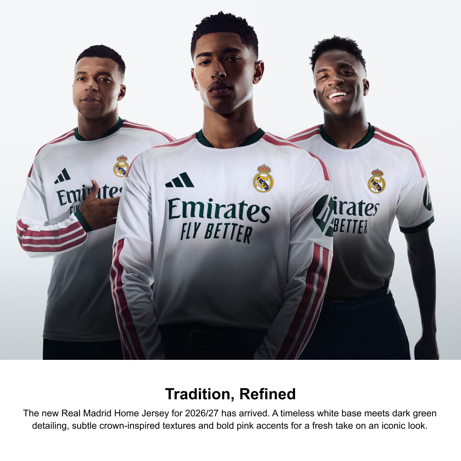 [JED] Real Madrid 2026/27 Home On-Field Authentic Patch Jersey - White