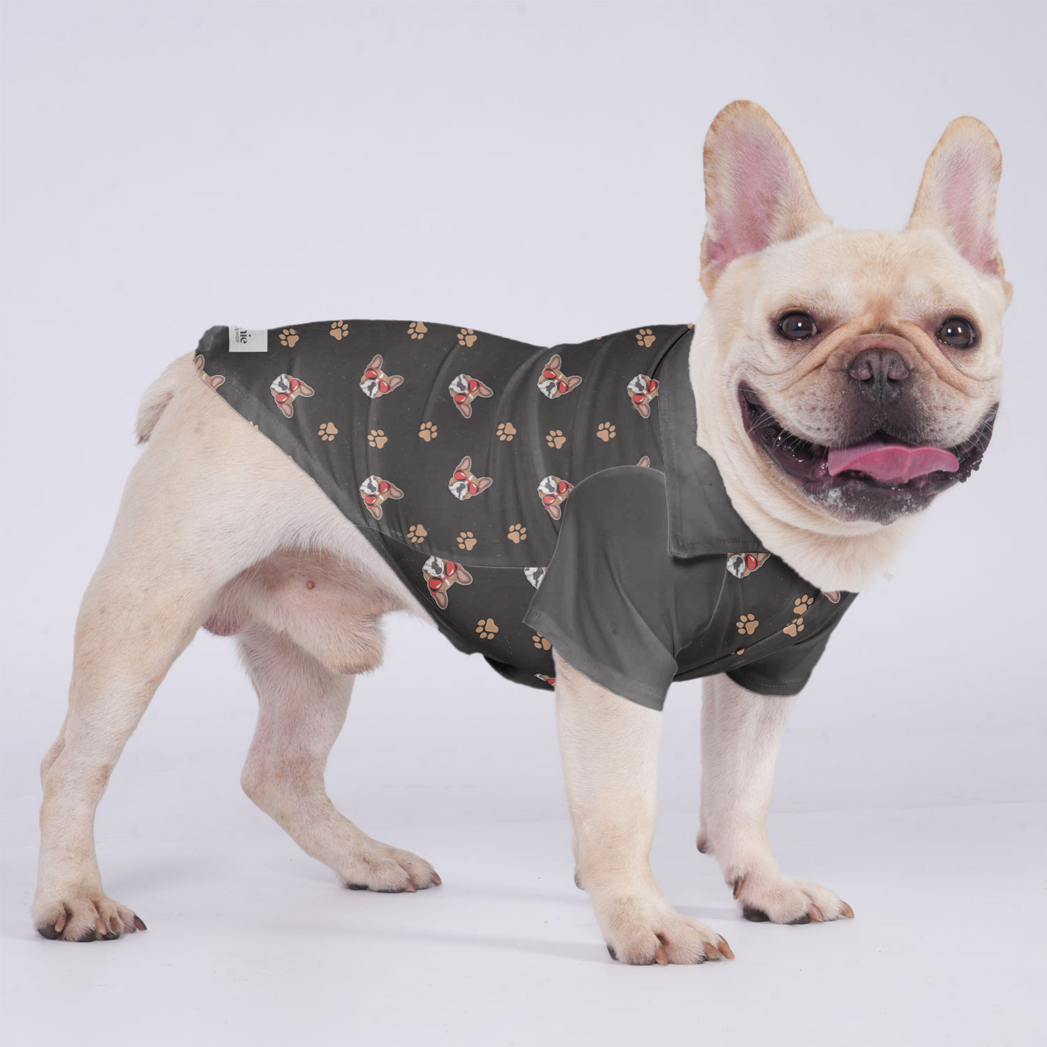 - French Bulldog Themed Hawaiian Shirt For Frenchies Pet Owner Apparel