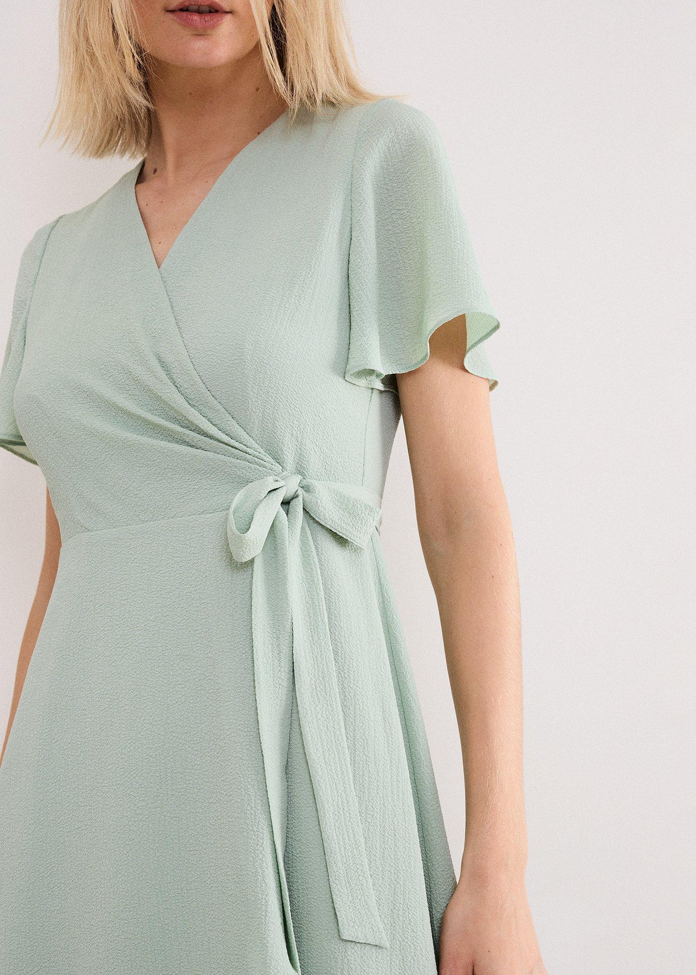 Petite Julissa Textured Wrap Maxi Dress