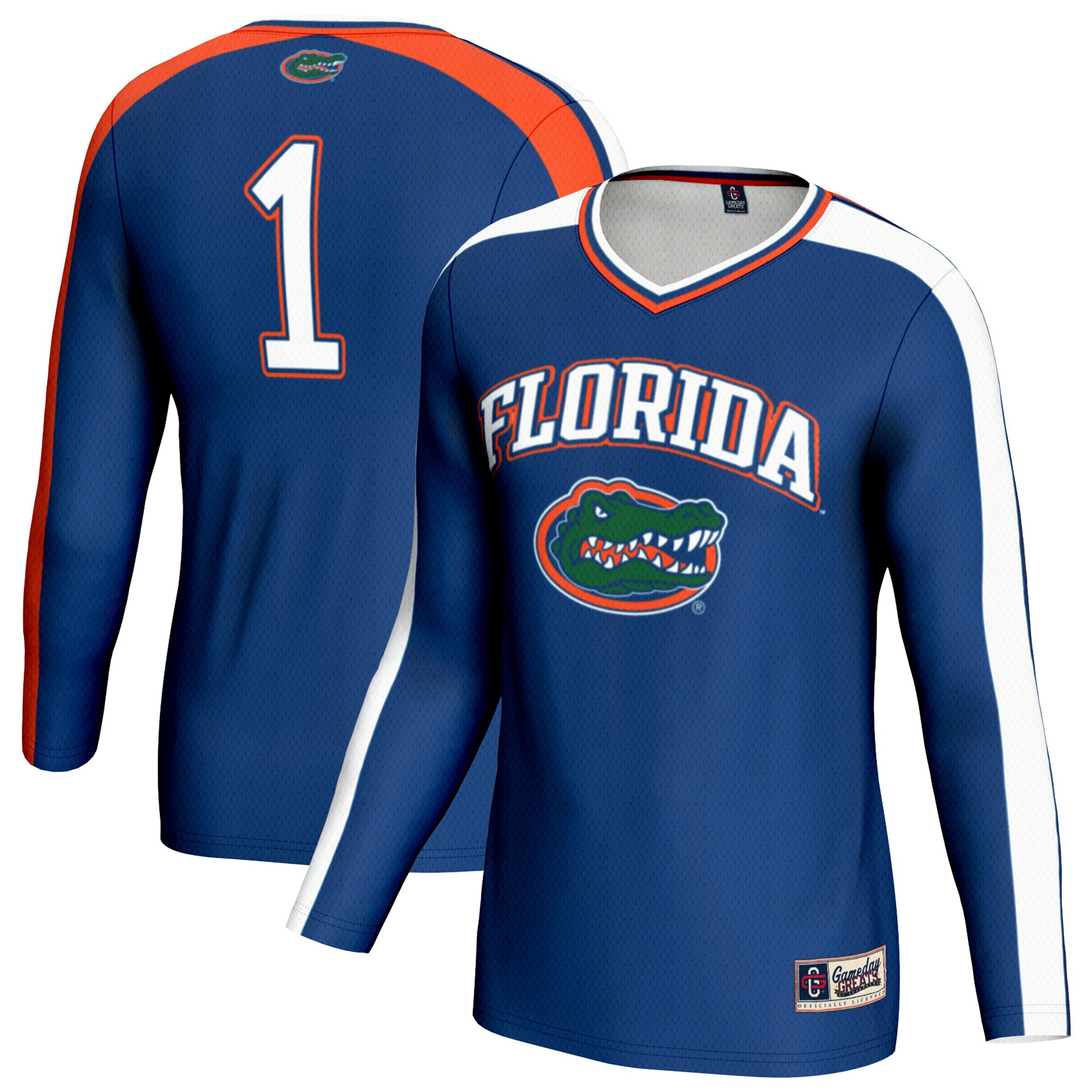 [DDG] Florida Gators GameDay Greats Unisex #1 Lightweight Volleyball Fashion Jersey - Royal