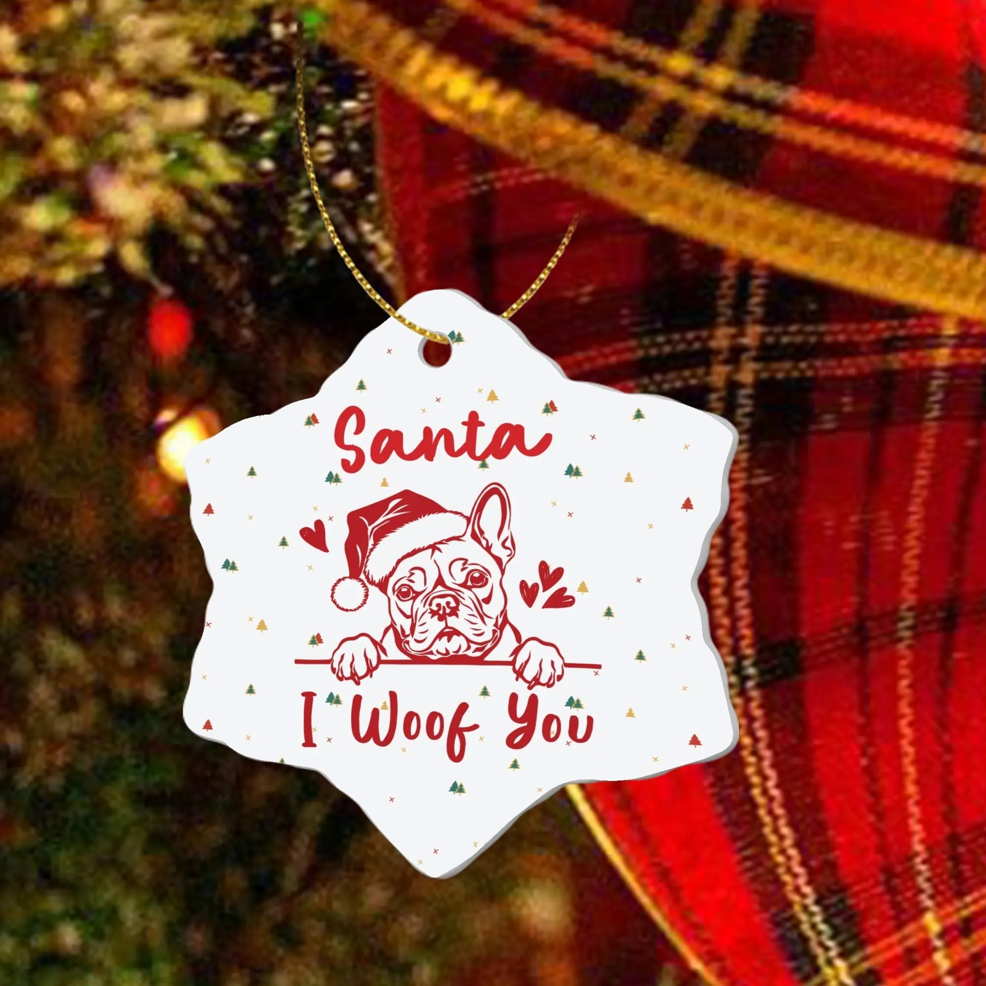 French Bulldog Lover Mabel Christmas Ornaments Lovely Home Decor