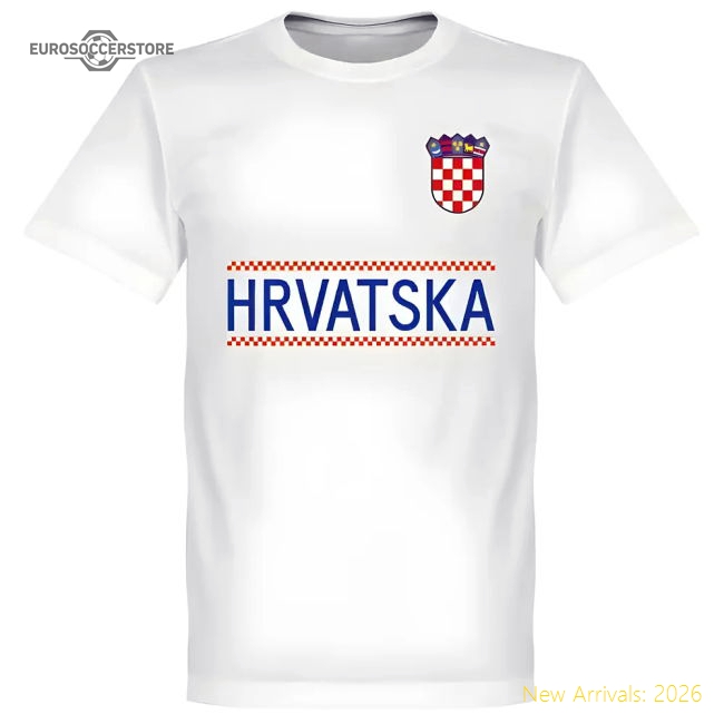 Croatia Ivan Perisic 4 Team T-Shirt - White