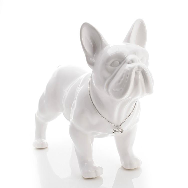 French Bulldog Ceramic French Bulldog Statue Durable Dog Item