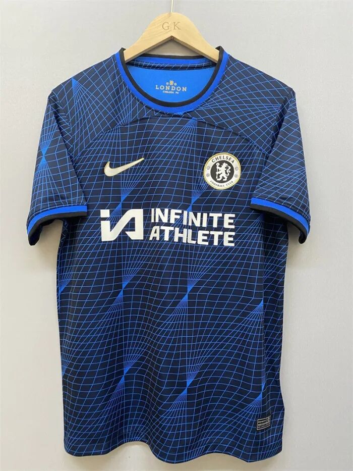 Durable 2324 Chelsea Football Shirt Away Dark Blue Soccer Jersey