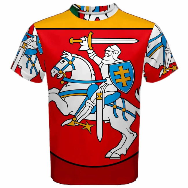 Lithuania Coat Of Arms Sublimated Sports Jersey Premium