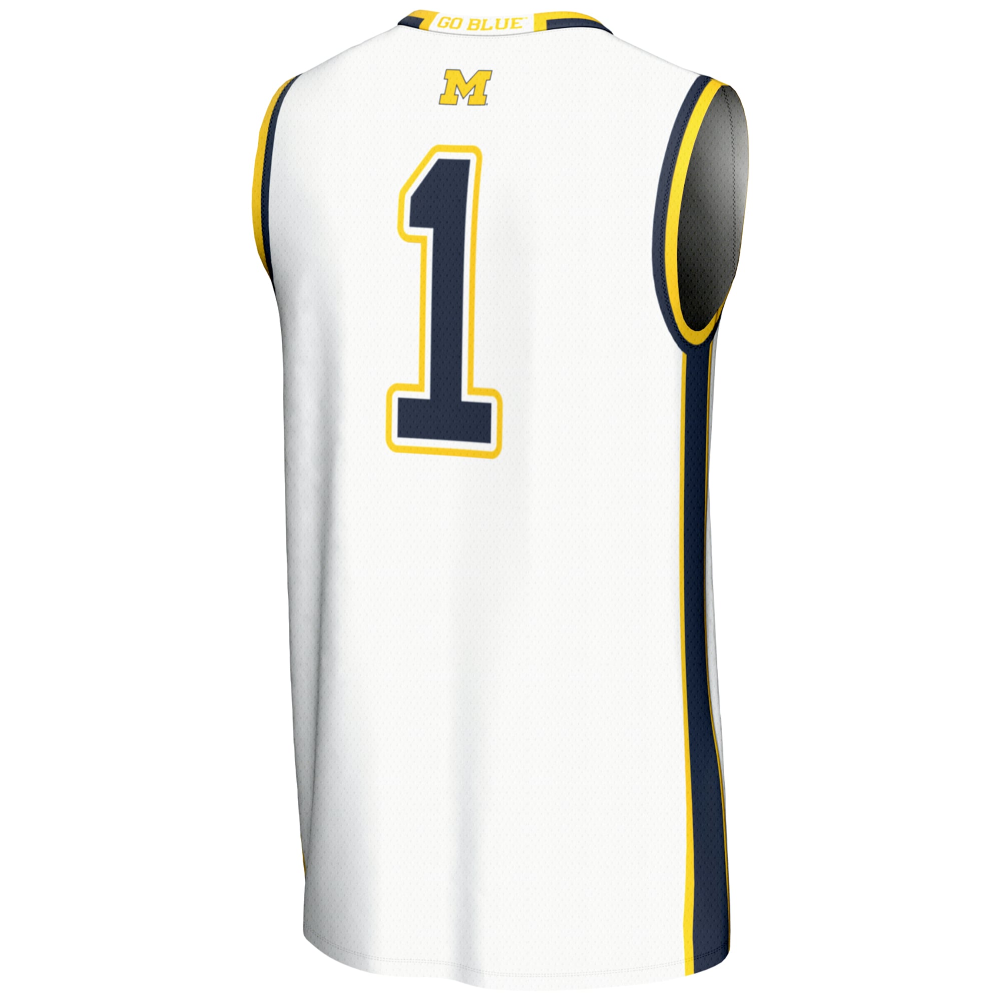 #1 Michigan Wolverines GameDay Greats Unisex Lightweight Basketball Jersey - White