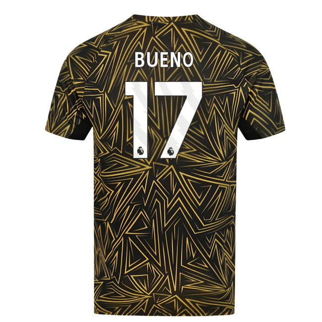 2025-2026 Wolves Home Pre-Match Shirt (Black) (Bueno 17)
