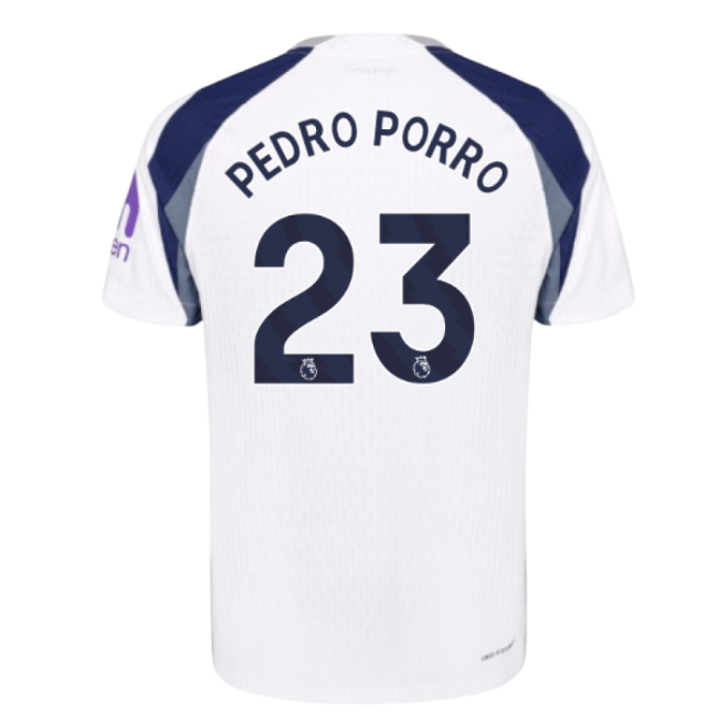 2025-2026 Tottenham Hotspur Authentic Home Jersey (Pedro Porro 23)