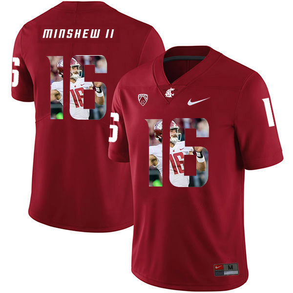 Men's None Red 2024 breathable Gardner Minshew #16 college football