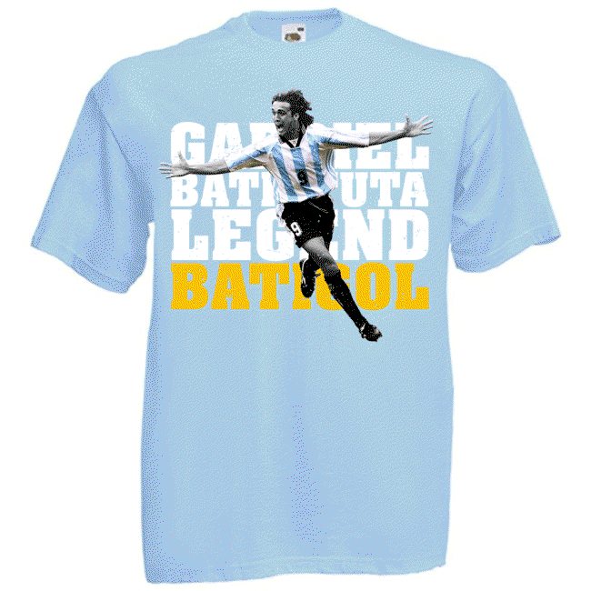 Gabriel Batistuta Argentina Legend T-Shirt (Sky) - Kids