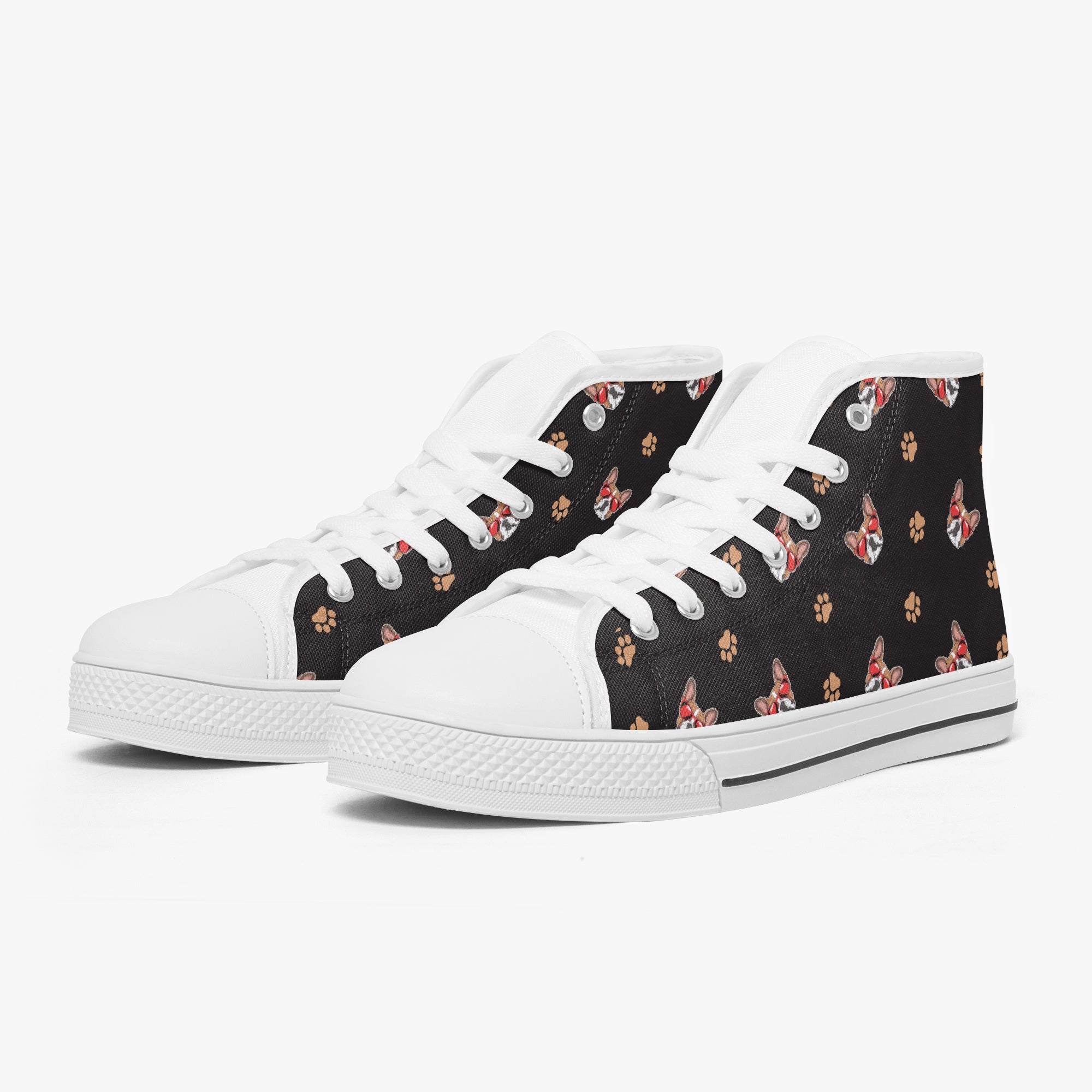 Durable Astro - Classic High-top Canvas Shoes for French Bulldog Lovers