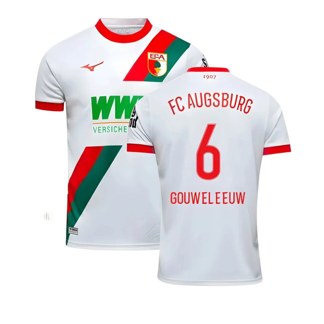 Augsburg (augsburg) Official 2025-2026 Home Soccer Jersey - Var7-2