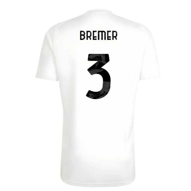 2025-2026 Juventus Training Tee (White) (Bremer 3)