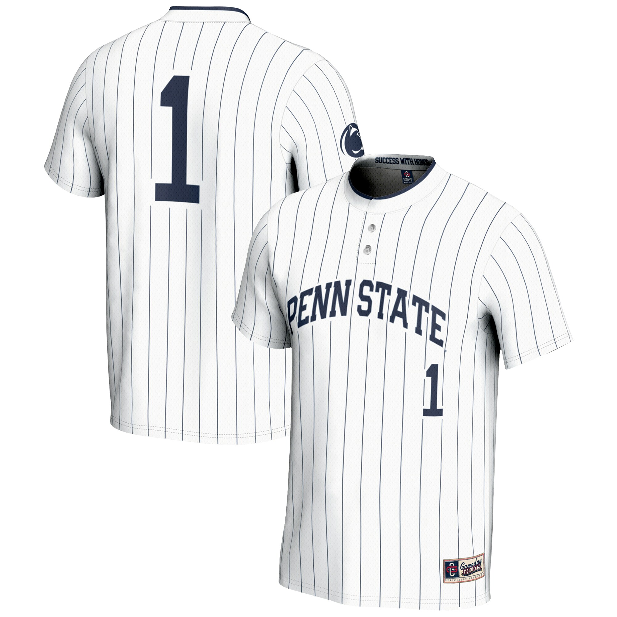 [DDG] Penn State Nittany Lions GameDay Greats Unisex Lightweight Softball Jersey - White