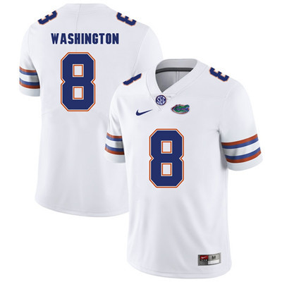 Men's None White 2024 game day Nick Washington #8 match worn Jersey