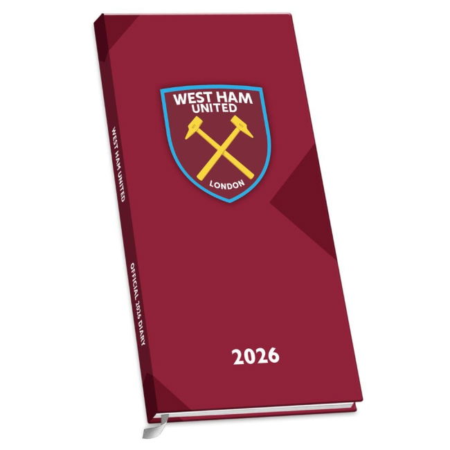 Diary 2026 Genuine 2025-2026 West Ham English Football Home Uniform