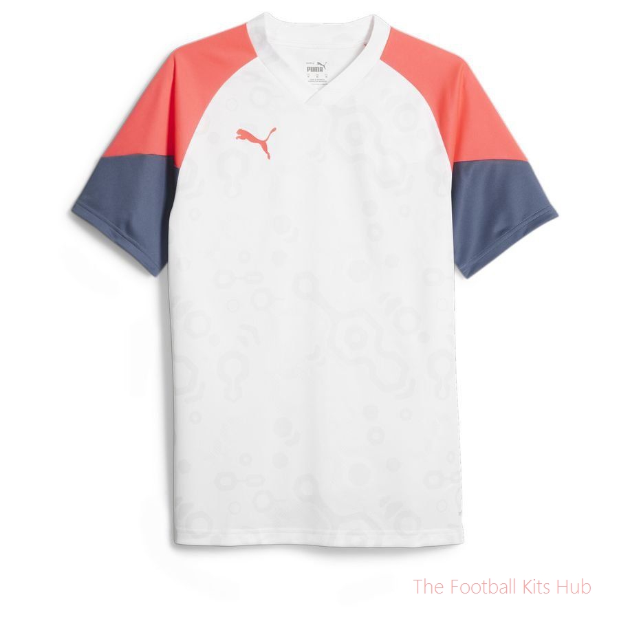 PUMA Training T-Shirt IndividualCUP - White/Fire Orchid