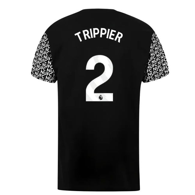 Top Tier Newcastle Newcastle Graphic T Shirt Black Trippier #2 Fres...
