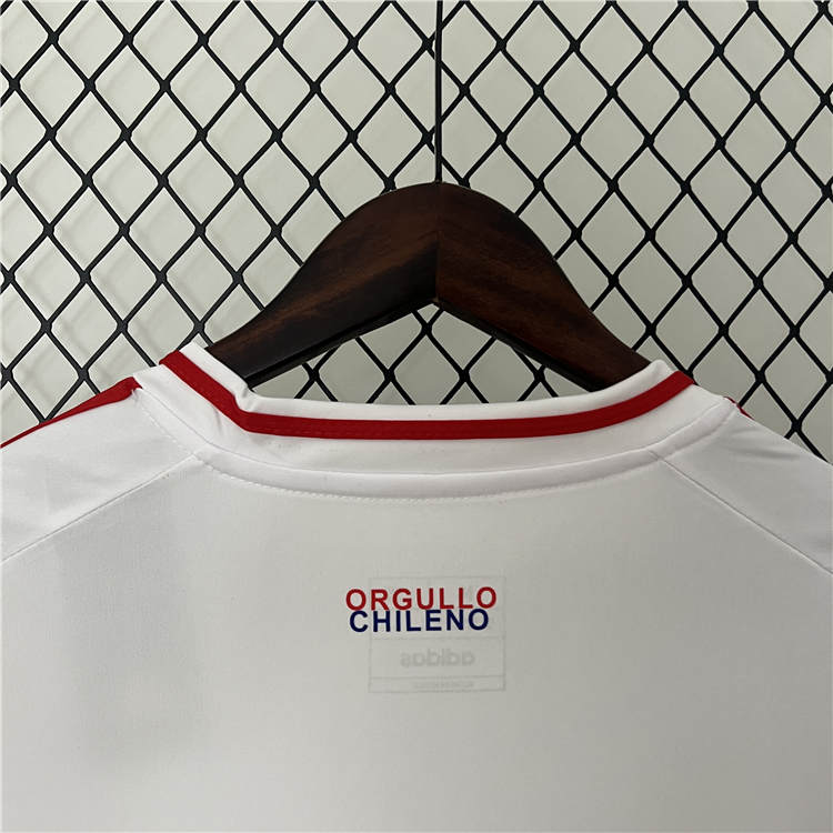 2024 Chile Away WhiteRed Soccer Jersey Football Shirt - Official