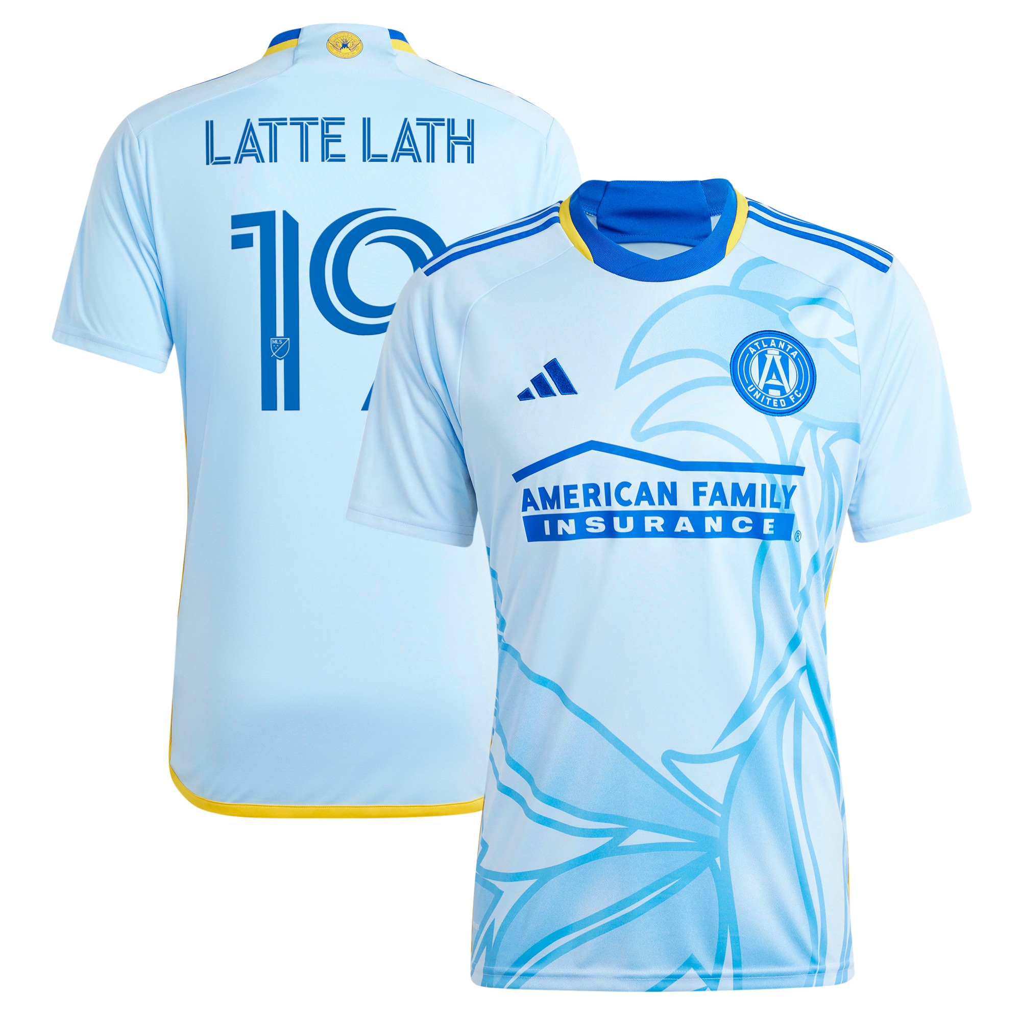 [JED] Youth Emmanuel Latte Lath Atlanta United FC 2024 The Resurgens Kit Replica Player Jersey - Light Blue