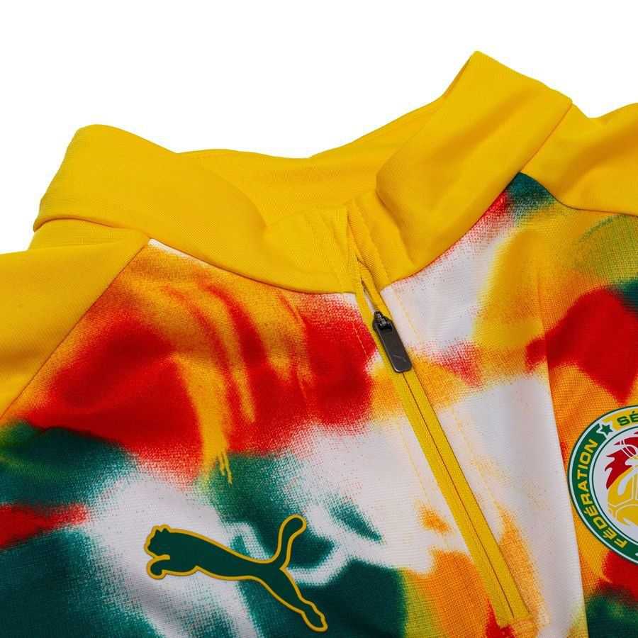 Senegal Training Shirt Pre Match 1/4 Zip World Cup 2026 - Yellow/Green/Multicolor