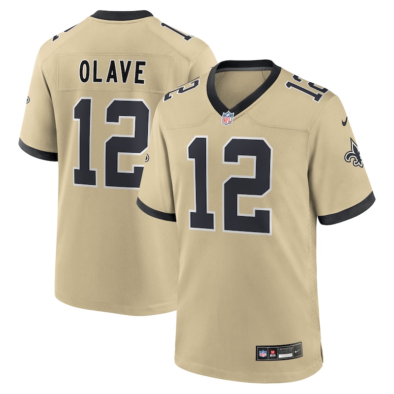 None Chris Olave Record-Breaker NO Saints Official Jersey for NFL Fans